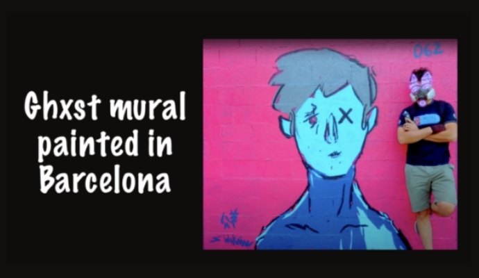 ghxsts バルセロナの壁画 ゴースト