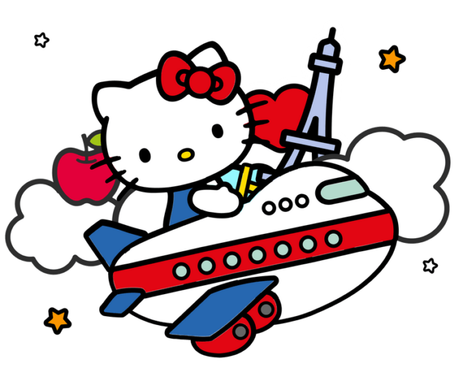 Hello Kitty and Friends Worldが旅行するイメージ　ハローキティ　NFT