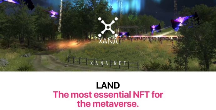XANA LANDの専用ページが公開